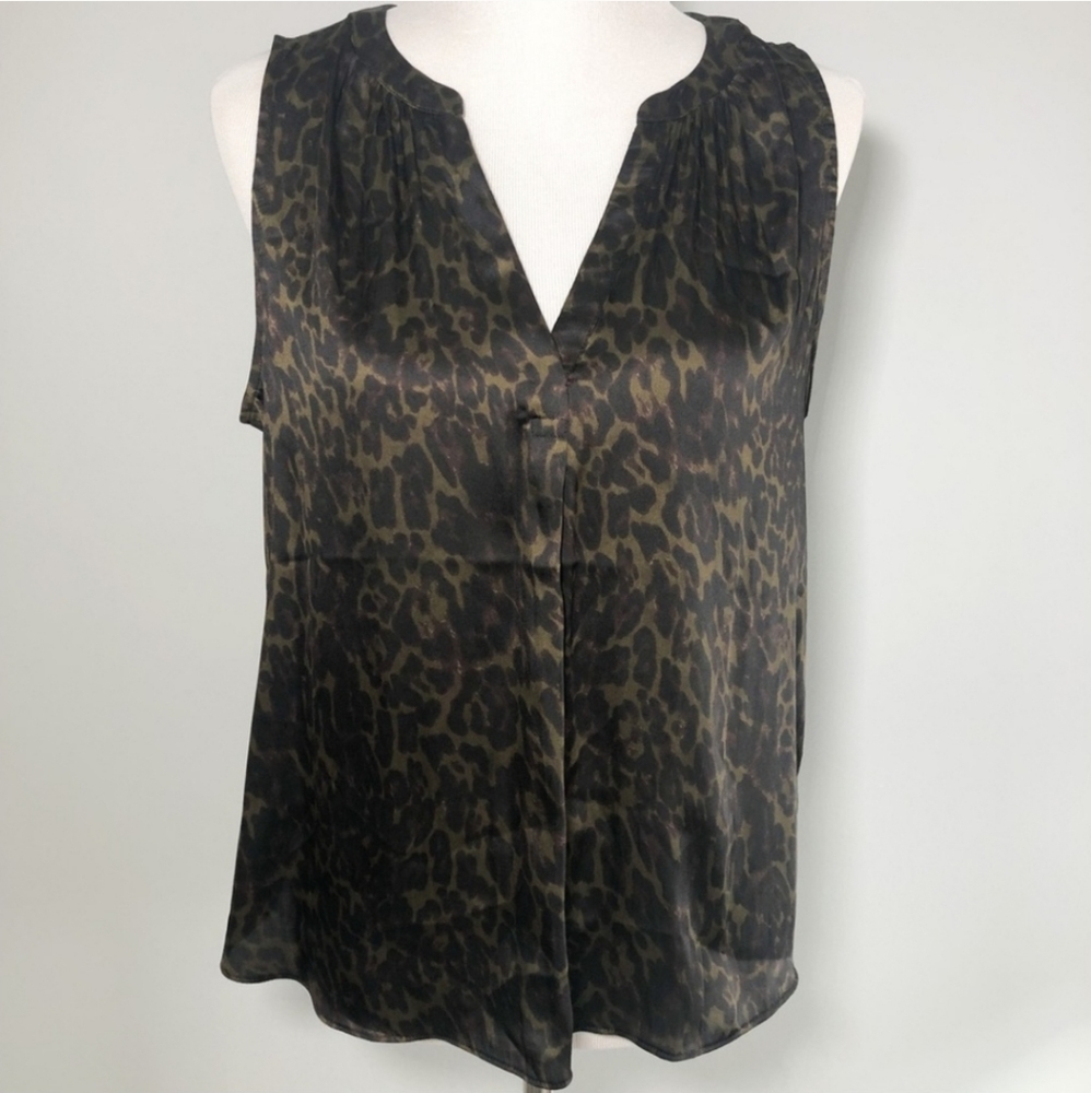 Banana Republic Satin Leopard Tank